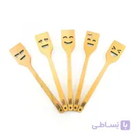 کفگیر چوبی فانتزی طرح ایموجی