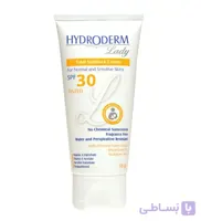 کرم ضد آفتاب رنگی لیدی Spf30 هیدرودرم