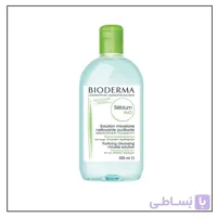 محلول پاک کننده آرایش سبیوم بایودرما مدل Sebium H2O حجم 500 میلی لیتر ا Bioderma - Sébium H2O Micellar Water