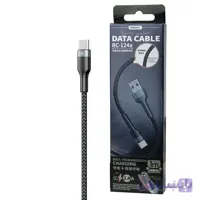 کابل فست شارژ Remax RC-124a 2.4A Type-C 1m ا Remax RC-124a 2.4A Type-C 1m Fast Charge Data Cable