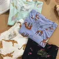 تیشرت زنانه H and M پسته ای