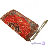 کیف پول بند دار مخمل فرش ترنج