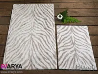 پادری پنبه ای ست دوتایی برند HCW طرح Safari Bej