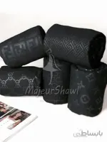 شال مشکی موهر ژاکارد مارک کد 3987739