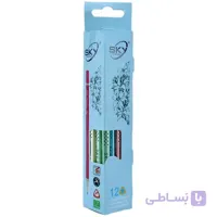 مداد مشکی HB اسکای کد S-910 بسته 12 تایی ا Sky S-910 HB Black Pencil Pack of 12