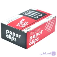 گیره کاغذ مستر سایز 28 میلی متری بسته 80 تایی