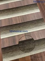 پرده زبرا کرم قهوه ای طرح چوب