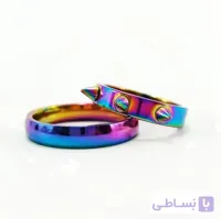 انگشتر رینگ اسپایک دار هولوگرامی سایز 7