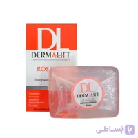 پن شفاف ضد قرمزی رزالیفت مناسب پوست حساس و آسیب دیده 100گرم درمالیفت ا Dermalift Rosalift Anti Redness Syndet Bar For Sensitive Skin 100g