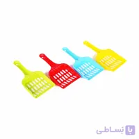 بیلچه، مخصوص نظافت خاک گربه، کوچک، رنگ بندی