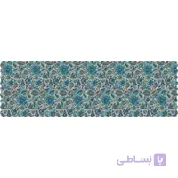 رانر مخمل بته جقه ترمه آبی