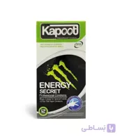 کاندوم کاپوت مدل انرژی زا Energy Secret بسته 12 عددی ا Kapoot model Energy Secret condom - 12 pieces