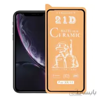 محافظ صفحه نمایش سرامیکی مات مشکی iphone XR/11 Full Cover بدون پک