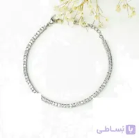 دستبند نگینی نقره زنانه