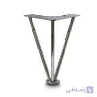پایه مبل مفتول کروم ۱۵ سانت