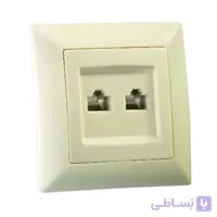 سوکت CAT3+CAT3 فضل الکتریک مدل الیزه سری زیرین و رویه