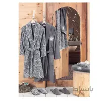 سرویس حوله پالتویی 8 تکه دانتلا ویتا سری کادیفه کد 5639