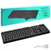 کیبرد و موس بی سیم مدل TJ808