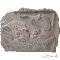 کتیبه جنگ شیر و گاو کد MO1210 سایز بزرگ