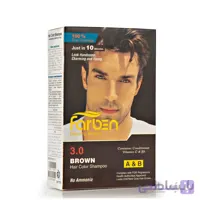 شامپو رنگ آقایان قهوه ای فاربن شماره 3 ا Farben Brown Hair Color Shampoo No.3