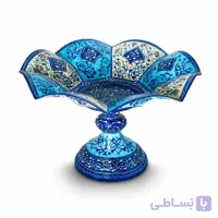 شیرینی خوری میناکاری 17 سانتی مدل گلبرگ