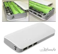 کیس پاوربانک سه خروجی USB به همراه برد ۵ باتری