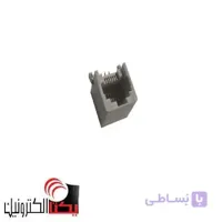 سوکت کانکتور شبکه ماده RJ45 پلاستیکی طوسی 8 پین