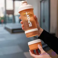شیکر ورزشی مدل سه تکه کد 3007 گنجایش 0.5 لیتر