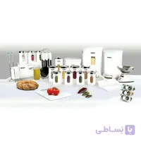 سرویس آشپزخانه و جهیزیه 37 پارچه گرد لیمون