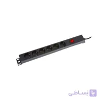 6 راهی رک مونت چراغ دار پارت الکتریک بدون محافظ ا Part Electric Power protection Rackmount