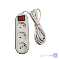 سه راهی برق صبا مدل 3 Socket ا سه راهی برق صبا مدل 3 Socket