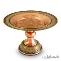 شیرینی خوری مس و خاتم 25 سانتی