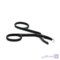 موچین قیچی سر کج تیتانیوم مشکی شی رز Sh Rose