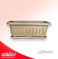 گلدان پلاستیکی مستطیلی طرح دار کلاسیک سایز متوسط مدل 603