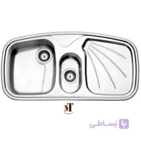 سینک ظرفشویی روکار استیل البرز ا پروانه Steel Alborz Single Bowl Sink 610/50