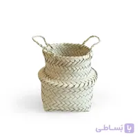 سبد حصیری خمره ای - نقلی