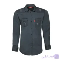 پیراهن لی طوسی زاپ دار – کد 2003