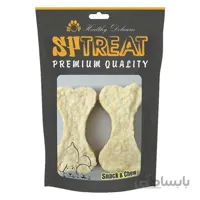 تشویقی سگ استخوان نرم دوتايی طعم شير برند Sptreat