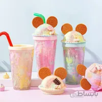 ماگ اسموتی فانتزی دو جداره طرح بیسکوئیت