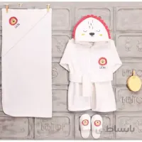 ست حوله و لیف چهار تکه طرح شیر ببیتوف Bebitof
