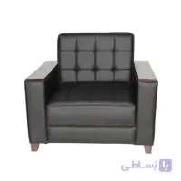 مبل یک نفره دسته چوبی مدل ایوا