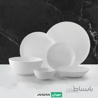 سرویس غذاخوری 26پارچه گلدن اپال سفید