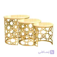 میز عسلی کد ۰۱۲ مجموعه ۳ عددی
