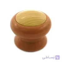 دستگیره کابینت تک پیچ پلاستیکی بهسازان مدل A5 طرح چوب کاین