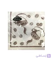 دستمال سفره گلریز مدل table napkin طرح کافه بسته 15 عددی