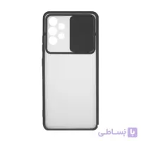 قاب پشت مات محافظ لنزدار کشویی Samsung A32-4G - مشکی