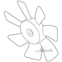 فن خنک کننده سمت راست رادياتور آب اصلی میتسوبیشی ( Genuine parts ) - ای اس ایکس / لنسر