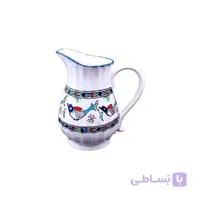 پارچ چینی طرح مرغی رنگی