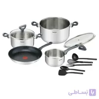 سرویس قابلمه 11 پارچه استیل تفال مدل دیلی کوک
