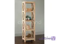 استند پنج طبقه چوبی ا دارای حفاظ سمت راست و چپ